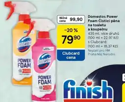 Tesco Domestos Power Foam Čisticí pěna na toaletu a koupelnu nabídka