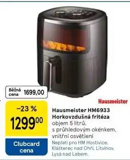 Tesco Hausmeister HM6933 Horkovzdušná fritéza nabídka