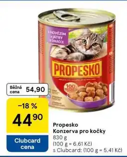 Tesco PROPESKO Konzerva pro kočky nabídka