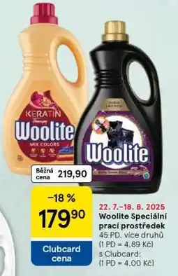 Tesco Woolite speciální prací prostředek nabídka