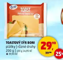 Penny Market TOASTOVÝ SÝR BONI nabídka
