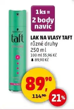 Penny Market LAK NA VLASY TAFT nabídka