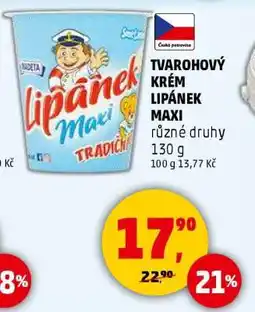 Penny Market TVAROHOVÝ KRÉM LIPÁNEK MAXI nabídka