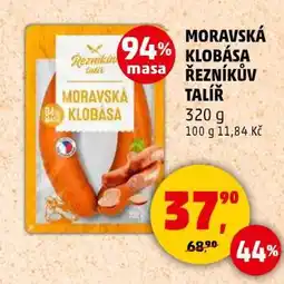 Penny Market MORAVSKÁ KLOBÁSA ŘEZNÍKŮV TALÍŘ nabídka