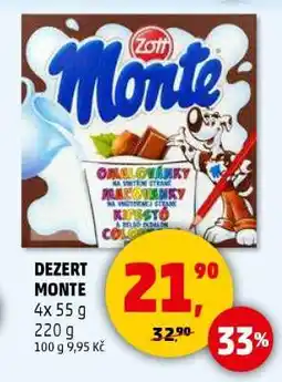 Penny Market Dezert Monte nabídka