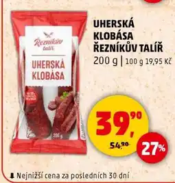 Penny Market UHERSKÁ KLOBÁSA ŘEZNÍKŮV TALÍŘ nabídka