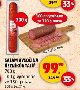 Penny Market SALÁM VYSOČINA ŘEZNÍKŮV TALÍŘ nabídka
