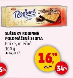 Penny Market SUŠENKY RODINNÉ POLOMÁČENÉ SEDITA nabídka