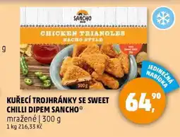 Penny Market KUŘECÍ TROJHRÁNKY SE SWEET CHILLI DIPEM SANCHO nabídka
