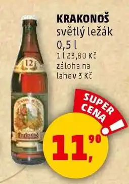 Penny Market KRAKONOŠ světlý ležák nabídka