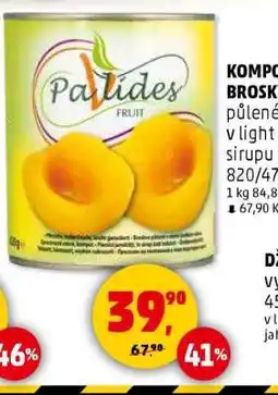 Penny Market KOMPOT BROSKVE nabídka