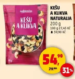 Penny Market KEŠU A KLIKVA NATURALIA nabídka