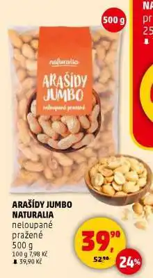 Penny Market ARAŠÍDY JUMBO NATURALIA nabídka