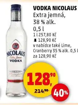 Penny Market VODKA NICOLAUS nabídka