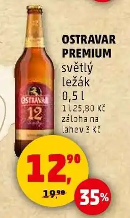 Penny Market OSTRAVAR PREMIUM světlý ležák nabídka