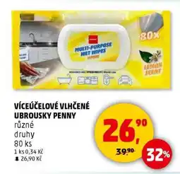 Penny Market Víceúčelové vlhčené ubrousky Penny nabídka