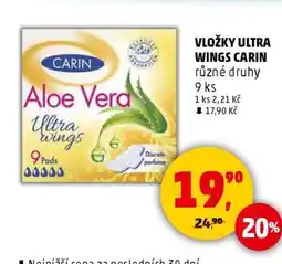 Penny Market VLOŽKY ULTRA WINGS CARIN nabídka