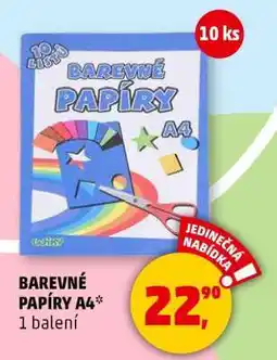 Penny Market Barevné papíry A4 nabídka