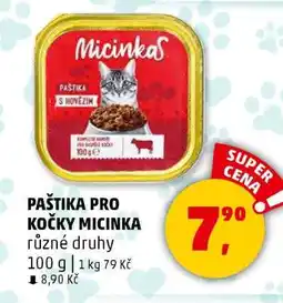 Penny Market PAŠTIKA PRO KOČKY MICINKA nabídka