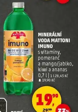 Penny Market MINERÁLNÍ VODA MATTONI IMUNO nabídka