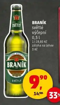 Penny Market Braník světlé výčepní nabídka