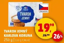 Penny Market Tvaroh jemný Karlova Koruna nabídka