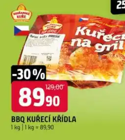 Terno BBQ Kuřecí křídla nabídka