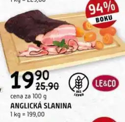 Terno Anglická slanina nabídka