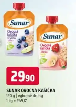 Terno Sunar ovocná kašička nabídka