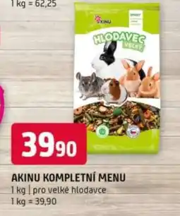 Terno Akinu kompletní menu nabídka