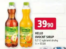 Terno Hello Ovocný sirup nabídka