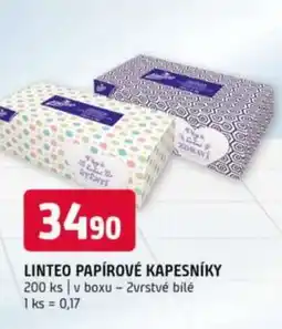 Terno Linteo papírové kapesníky nabídka