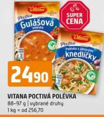 Terno Vitana Poctivá polévka nabídka