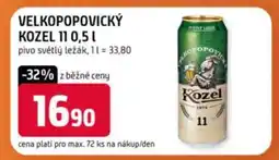 Terno Velkopopovický Kozel 11 0,5 l nabídka