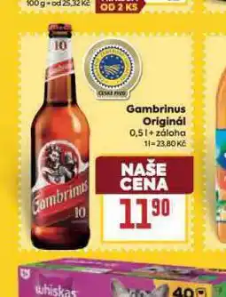 Billa Pivo gambrinus originál nabídka