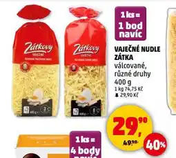 Penny Market Zátkovy vaječné těstoviny nabídka