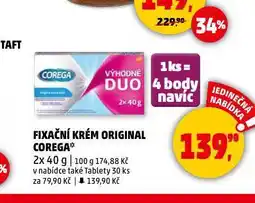 Penny Market Corega fixační krém nabídka