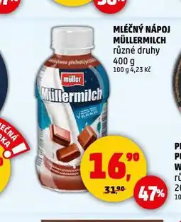 Penny Market Müllermilch mléčný nápoj nabídka