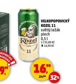 Penny Market Pivo velkopopovický kozel nabídka