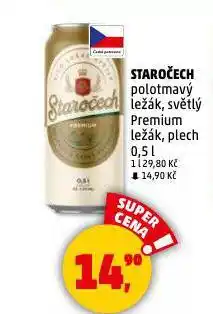 Penny Market Pivo staročech nabídka
