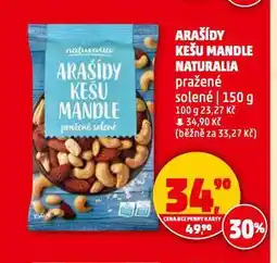 Penny Market Arašídy, kešu a mandle nabídka