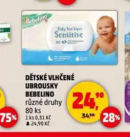 Penny Market Bebelino dětské vlhčené ubrousky nabídka