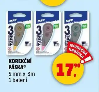 Penny Market Korekční páska nabídka