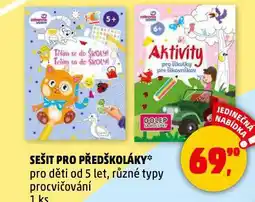 Penny Market Sešit pro předškoláky nabídka