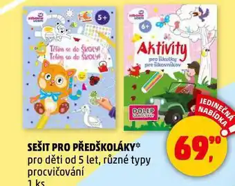 Penny Market Sešit pro předškoláky nabídka