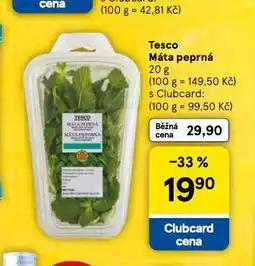 Tesco Máta peprná nabídka