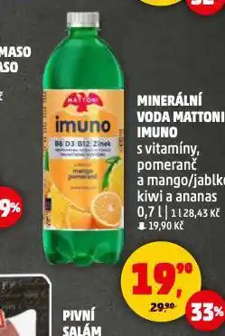 Penny Market Imuno minerální voda mattoni nabídka