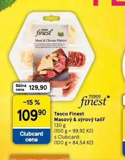 Tesco Masový & sýrový talíř nabídka