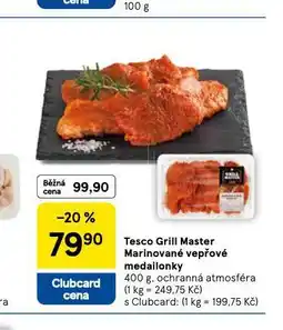 Tesco Marinované vepřové medailonky nabídka