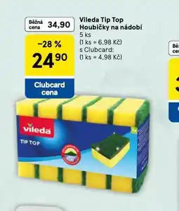 Tesco Vileda top top houbičky na nádobí nabídka